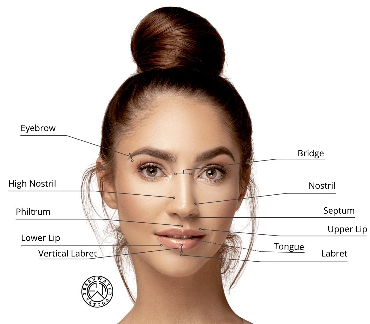 Face Piercing Chart History Of Piercings PINS & NEEDLES